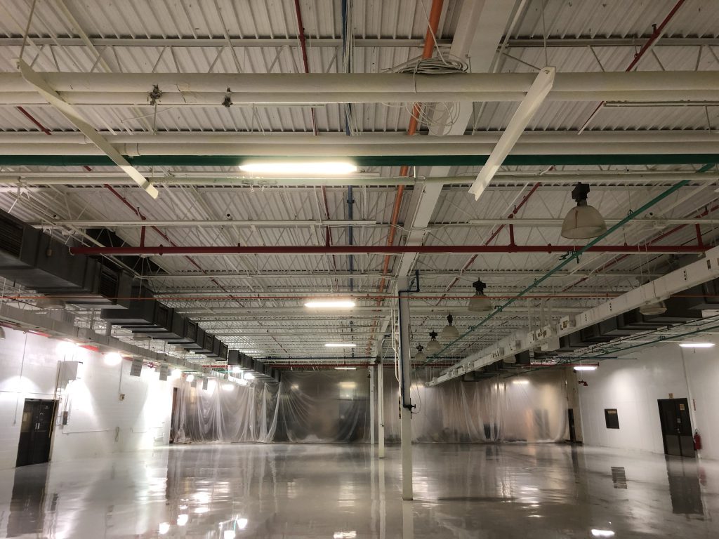 Industrial Ceiling Painting and Pipe Color Coding