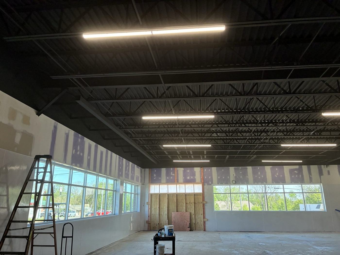Commercial open deck ceiling coating