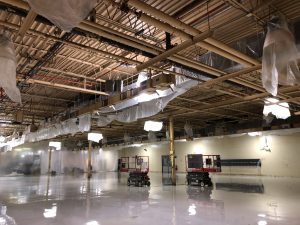 Industrial Ceiling Painting and Pipe Color Coding