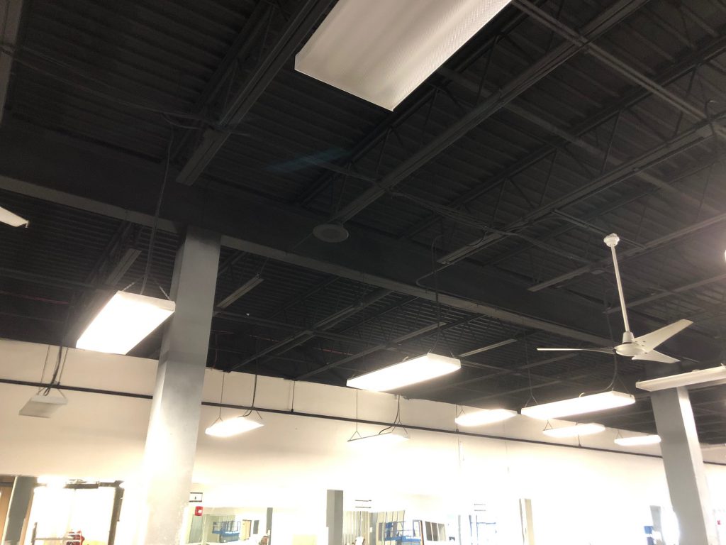 Flat Black Ceiling Painting