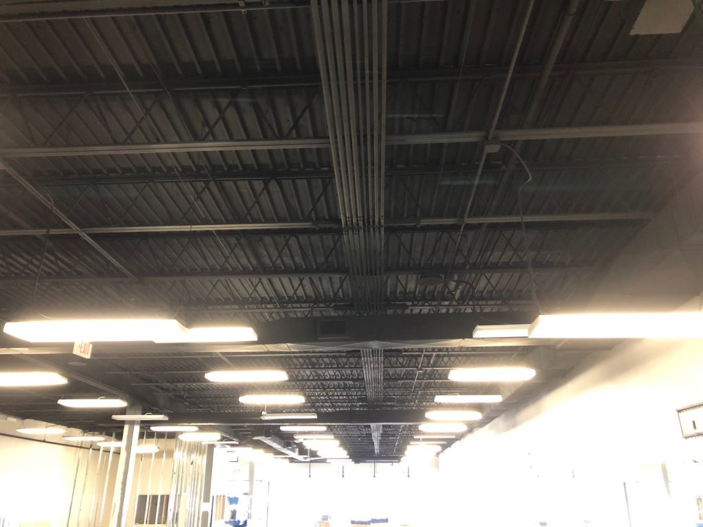 Flat Black Ceiling Painting